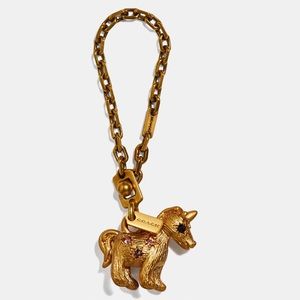 Coach Jeweled Uni Bag Charm Keychain Unicorn